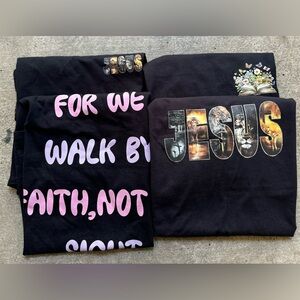 Jesus washed out acid comfort colors oversize tee stretchy faith love unisex tee